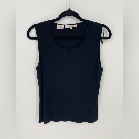 Lou Lou Vintage Black Brani Tank Top 1X - Picture 1 of 7